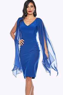 Online Overlay Shoulder Dress | Royal | JH8 Weddings & Events