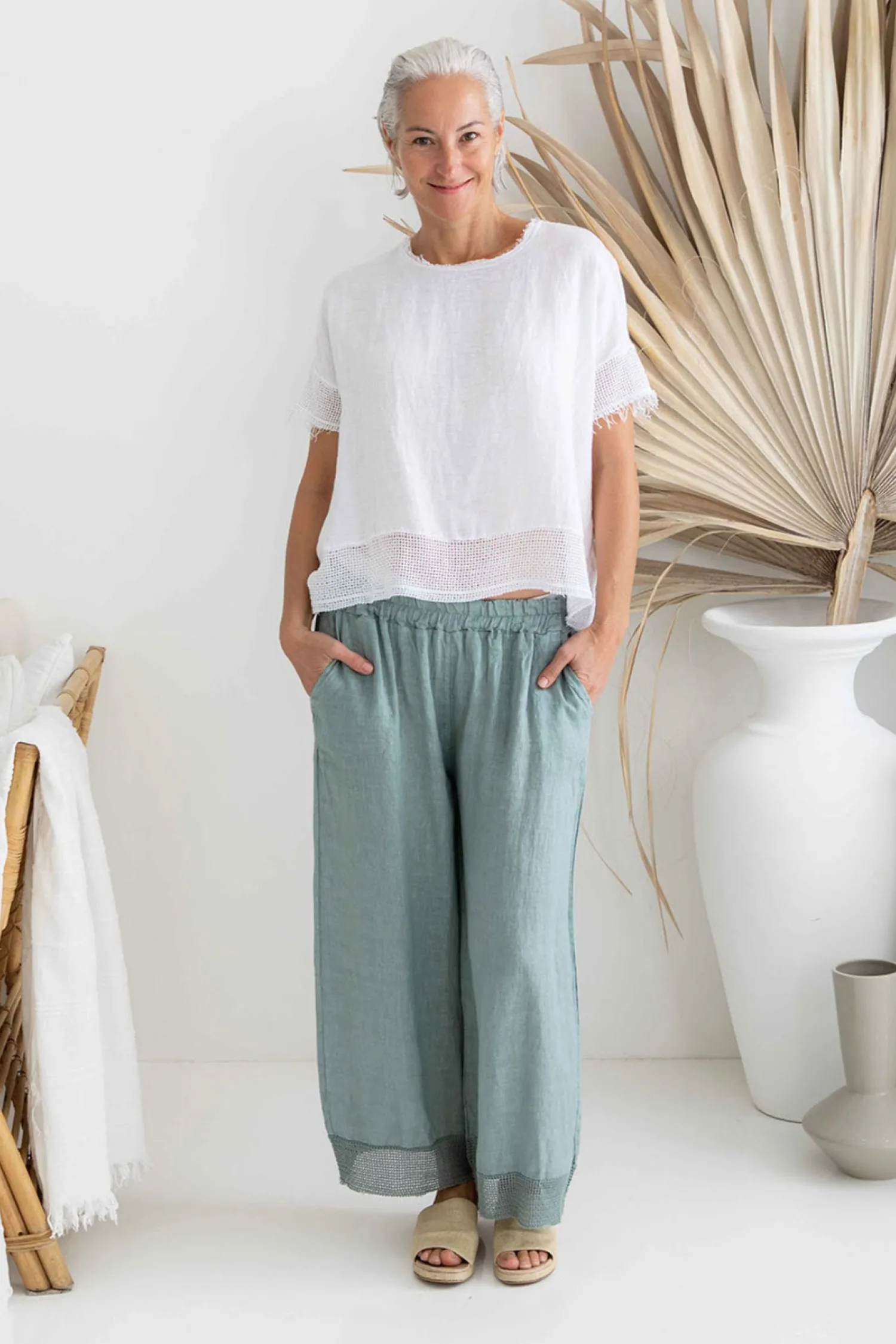 Hot Paneta Pant - Blue - IC28 Ladies Pants