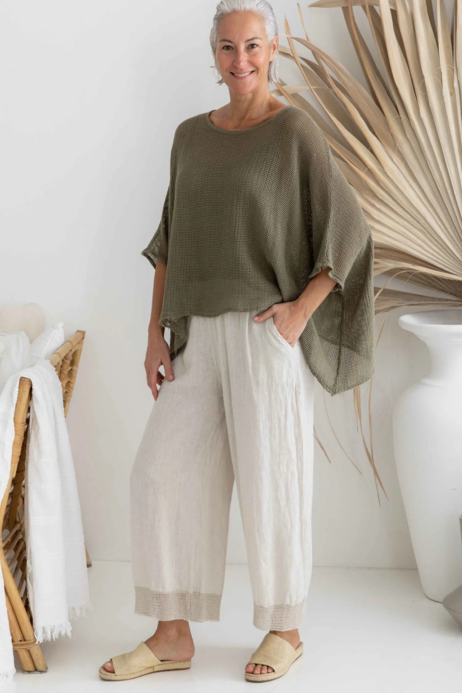 Outlet Paneta Pant - Sand - IC28 Ladies Pants