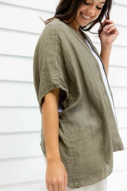 Hot Pisa Jacket - Slate - IC44 Linen Lovers|Coats & Jackets