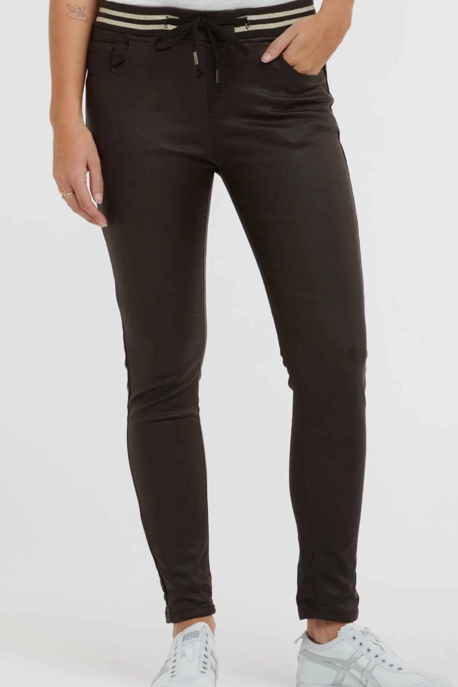 Online Pleather Tommy Jean - Chocolate - IS44 Women Women's Jeans