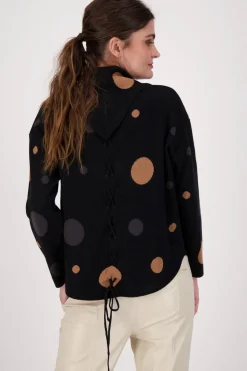 Hot Polka Mock Neck Sweater - SP6 Jumpers & Knitwear