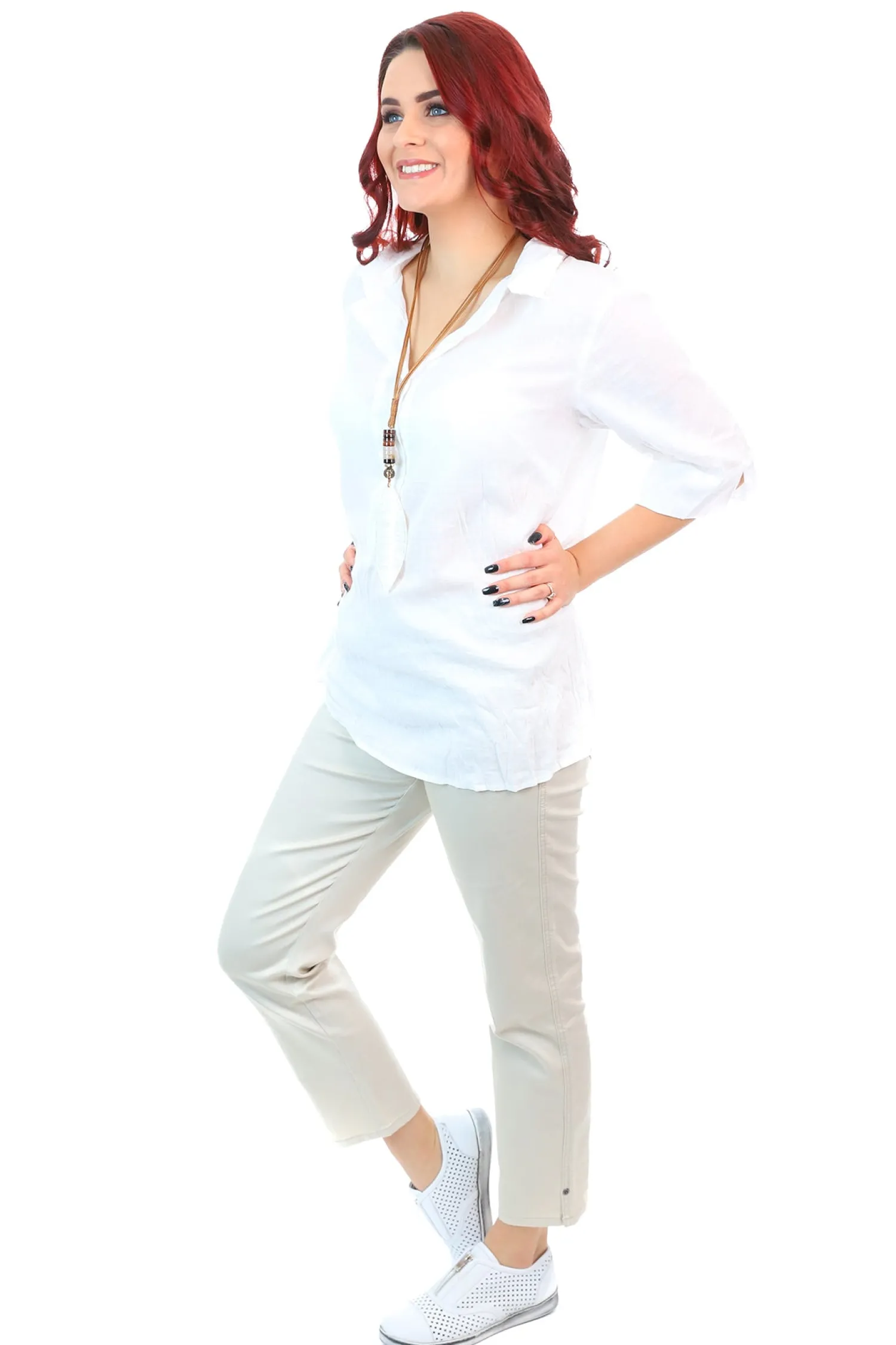 Sale Pull On 7/8 Jean - Beige - CL5 Women Women's Jeans