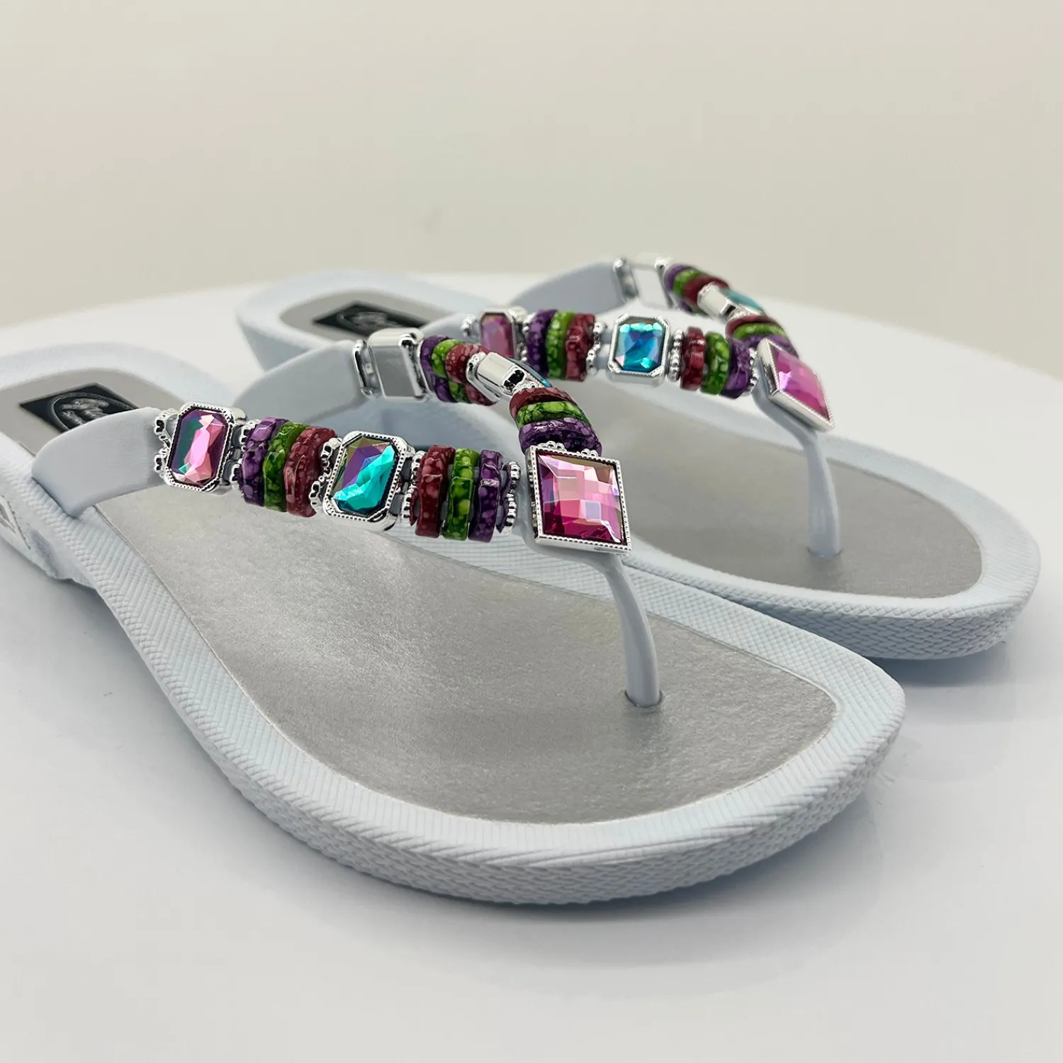 Outlet Rainbow Thong - White- GC1 Wedges|Sandals