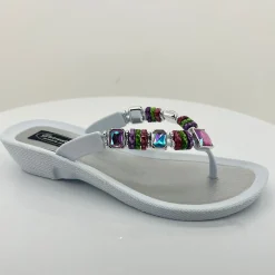 Outlet Rainbow Thong - White- GC1 Wedges|Sandals