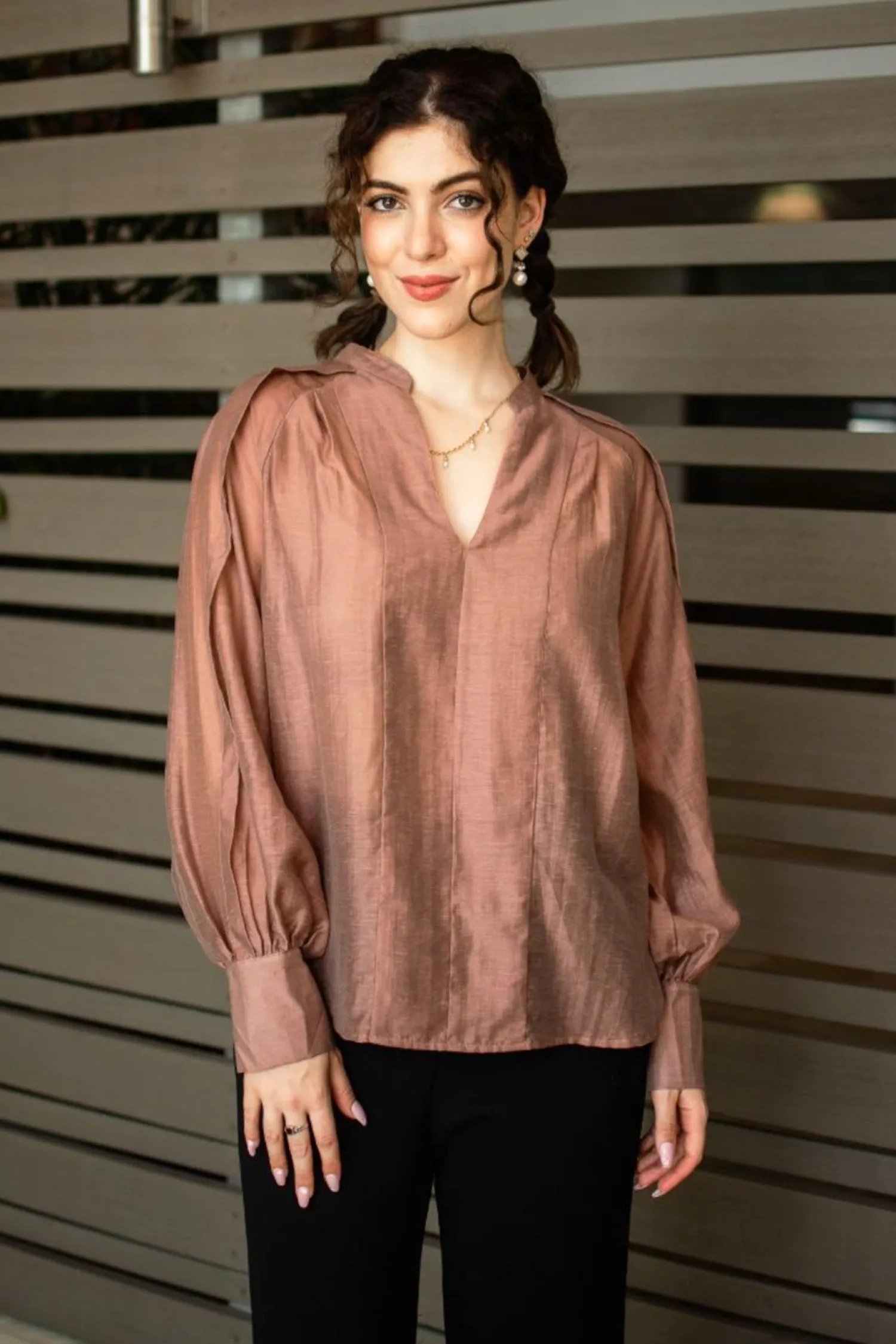 Sale Riley Shirt - Latte - SO13 Shirts & Tops