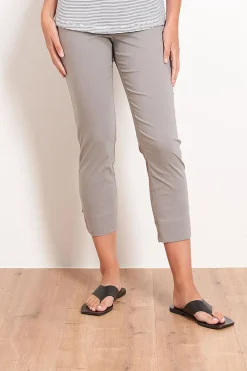 Riveting 7/8 Taper Pant - Pebble - F10 Ladies Pants