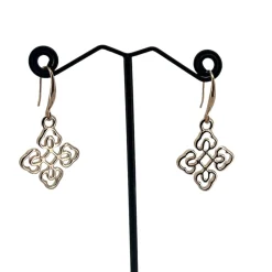 Roman Filigree Hook Earrings - Rose Gold - AD26 Jewellery