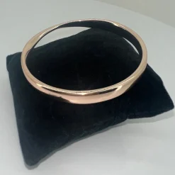 Rose Gold Plated Twist Bangle - SJ1 Jewellery