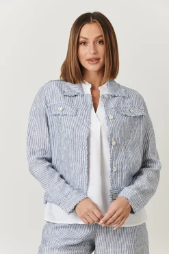 Discount Sail Linen Button Jacket - OJ30 Coats & Jackets