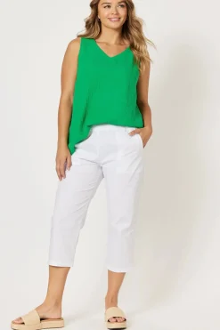 Outlet Santorini Pant - White - TZ13 Ladies Pants