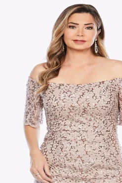 Hot Scalloped Hem Embellished Dress | Pearl | JH10 Weddings & Events