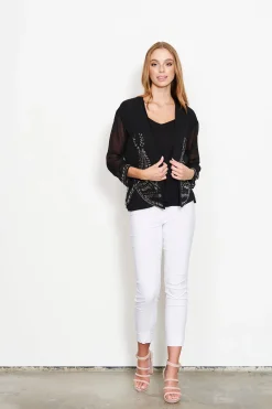 Best Sheer Sleeve Jacket | CAJ19 Shirts & Tops