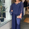 Outlet Silk Viscose Top - Navy - CG6 Shirts & Tops
