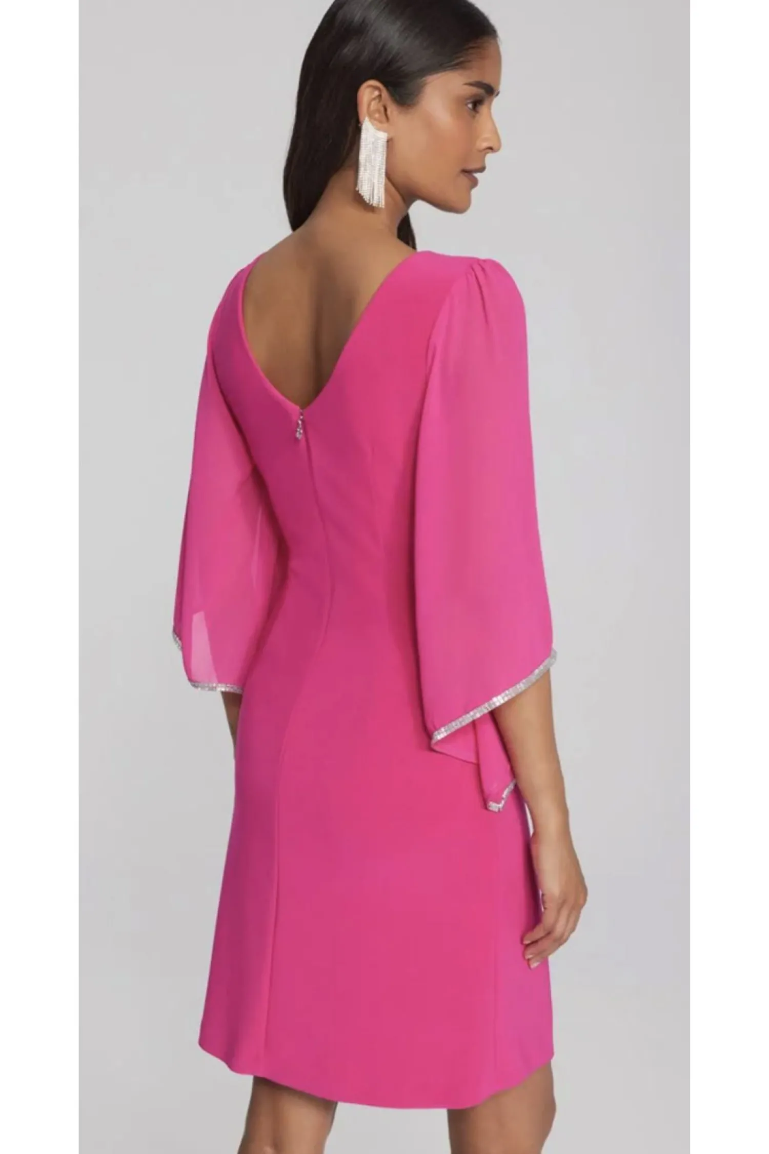 Online Silky Knit Shift Dress - Shocking Pink - JR26 Weddings & Events