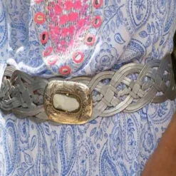 Outlet Silver Woven Belt - M55 Belts