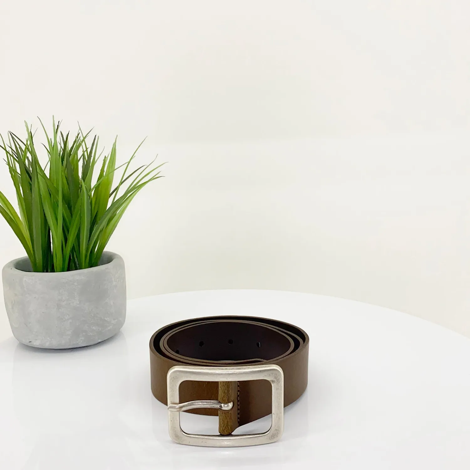 Clearance Square Buckle Leather Belt | Baileys | V1 Belts