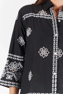 Clearance St Lucia Shirt - Black - LS11 Shirts & Tops