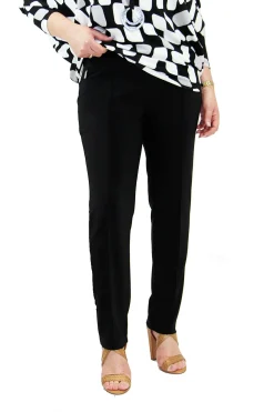 Discount Straight Cut Pants - Black - JR10 Ladies Pants