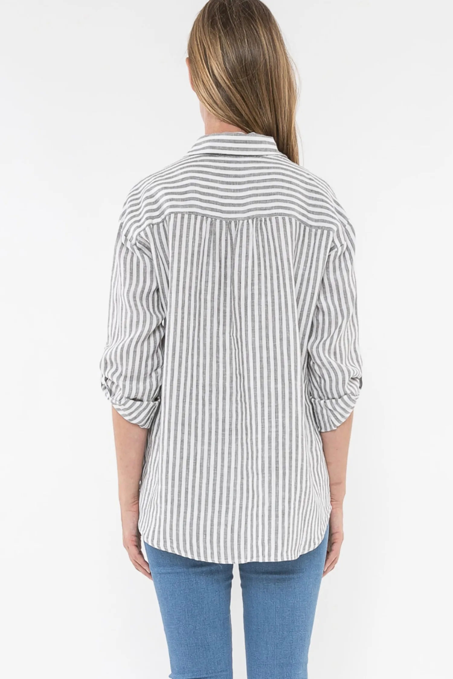 Discount Stripe Linen Shirt | Thyme | JP2 Linen Lovers|Shirts & Tops