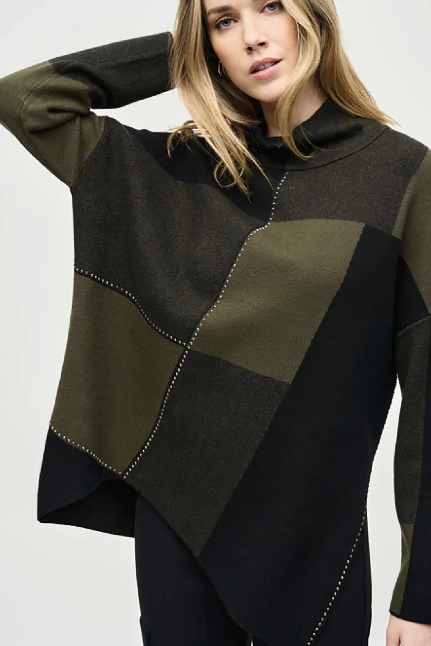 Discount Studded Detail Knit - Iguana/Black - JR17 Jumpers & Knitwear