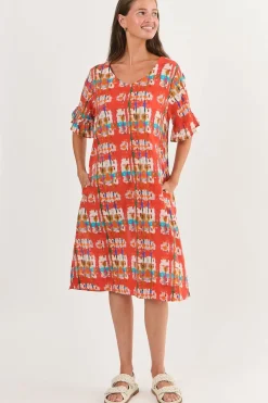 New Sunrise Cotton Dress - Tutti Frutti - N21 Dresses