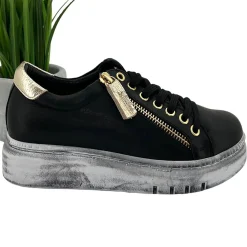 Online Tatter Sneaker | Black/Gold | RS3 Sneakers