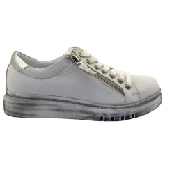 Outlet Tatter Sneaker - White/Silver - RS3 Sneakers