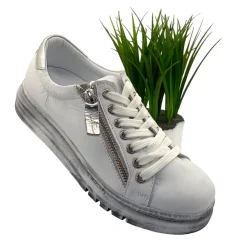 Outlet Tatter Sneaker - White/Silver - RS3 Sneakers