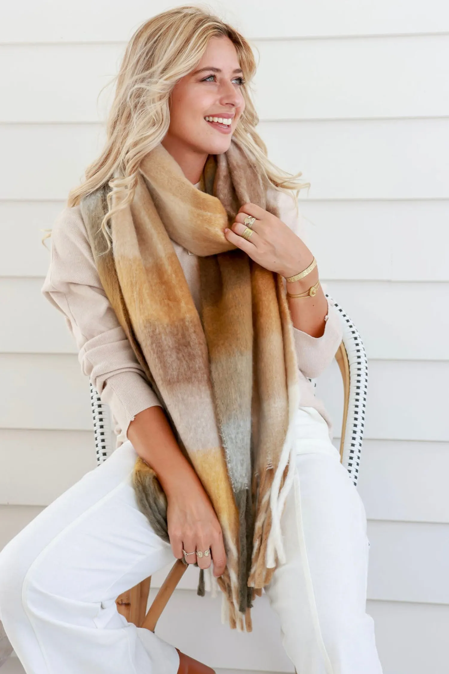 Best Thredbo Scarf - Coffee - SU3 Scarves & Wraps