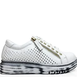 Online Timor Sneaker - White & Gold - RS28 Sneakers