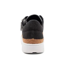 Torry White And Black Lace Up Flats - DJ39 Casual Shoes