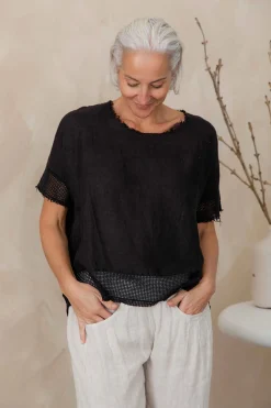 Discount Trenta Top - Black - IC5 Shirts & Tops
