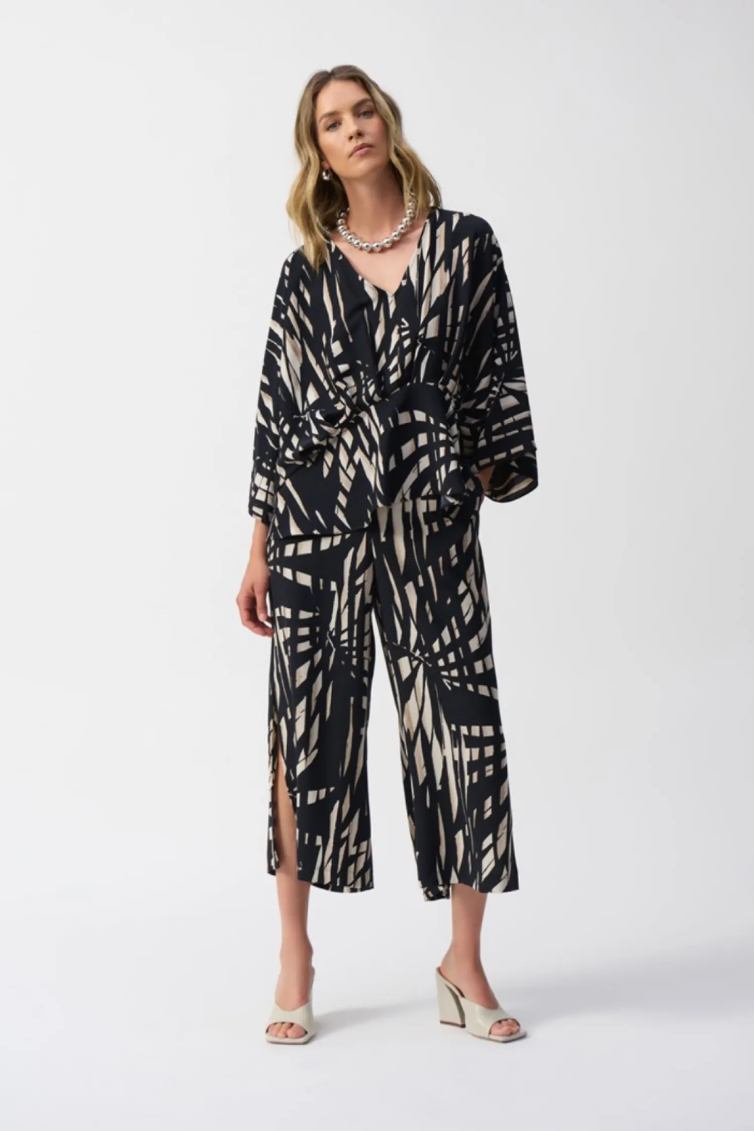 New Tropical Print Culotte Pants - JR31 Ladies Pants