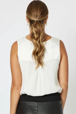 Tuxedo Cami - Ivory - HV17 Shirts & Tops