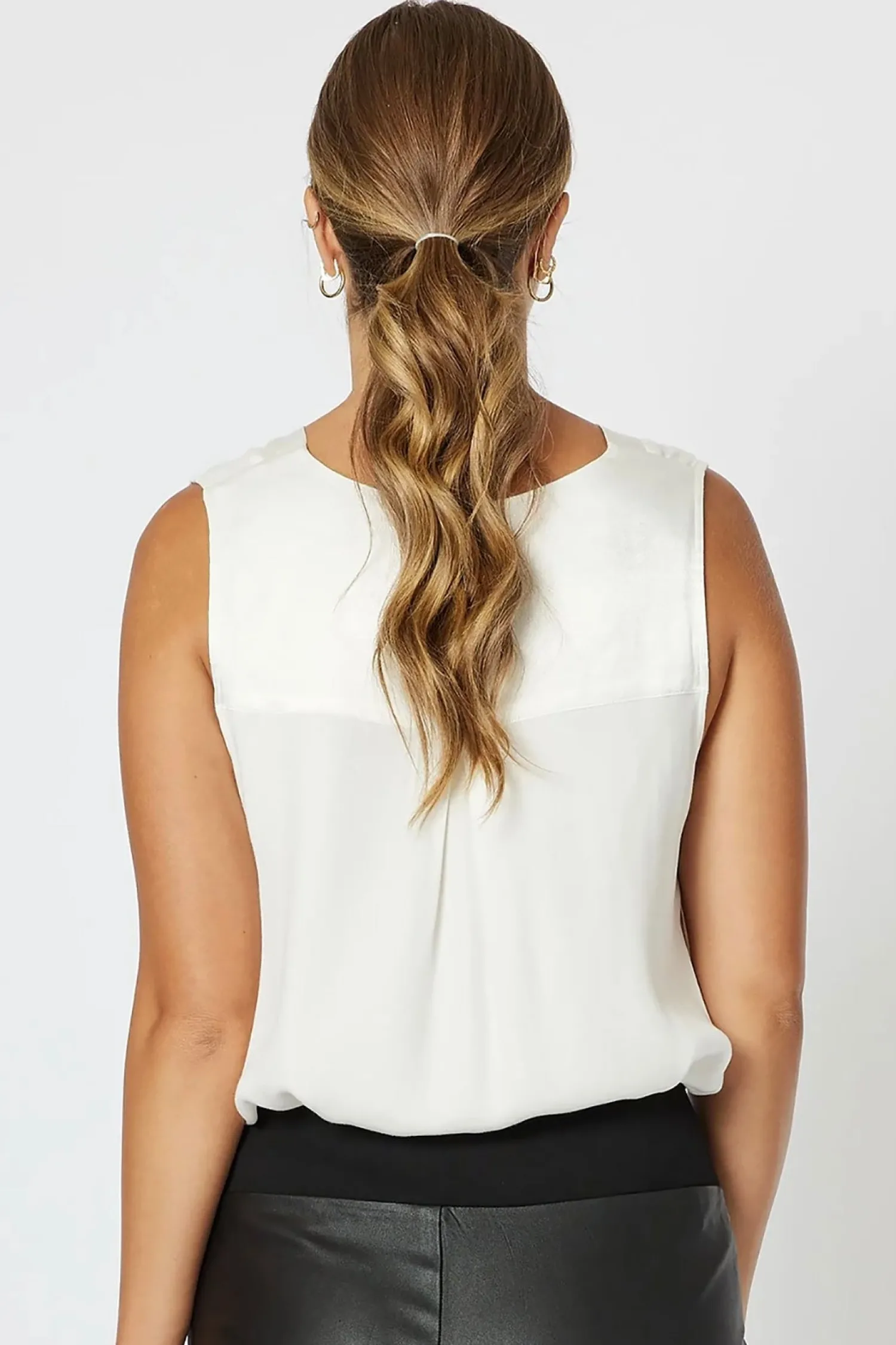 Tuxedo Cami - Ivory - HV17 Shirts & Tops