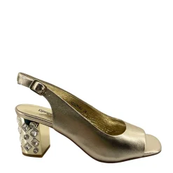 Udeem Heel | Pale Gold | DJ45 Heels