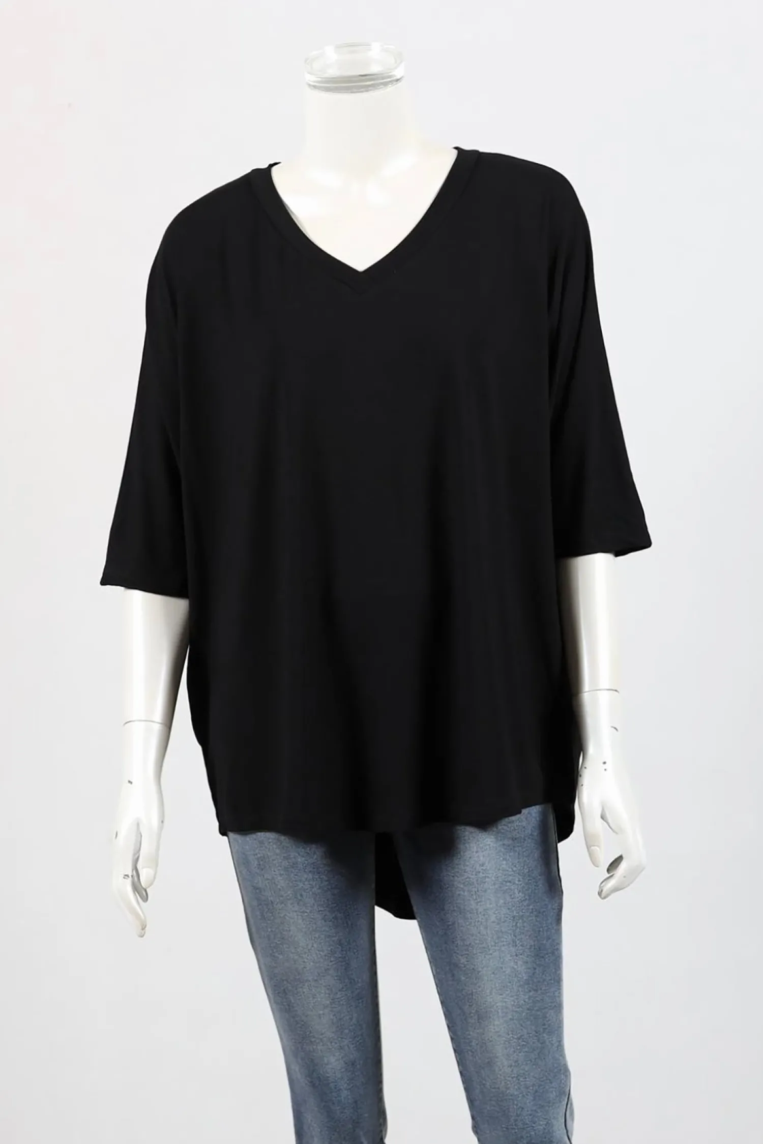 Outlet V Neck Relaxed Top - BO4 Shirts & Tops