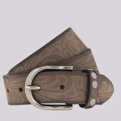 Hot Wakanda Embossed Belt - Taupe - BB8 Belts