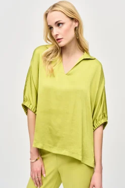 Clearance Wasabi Boxy Top - JR21 Shirts & Tops