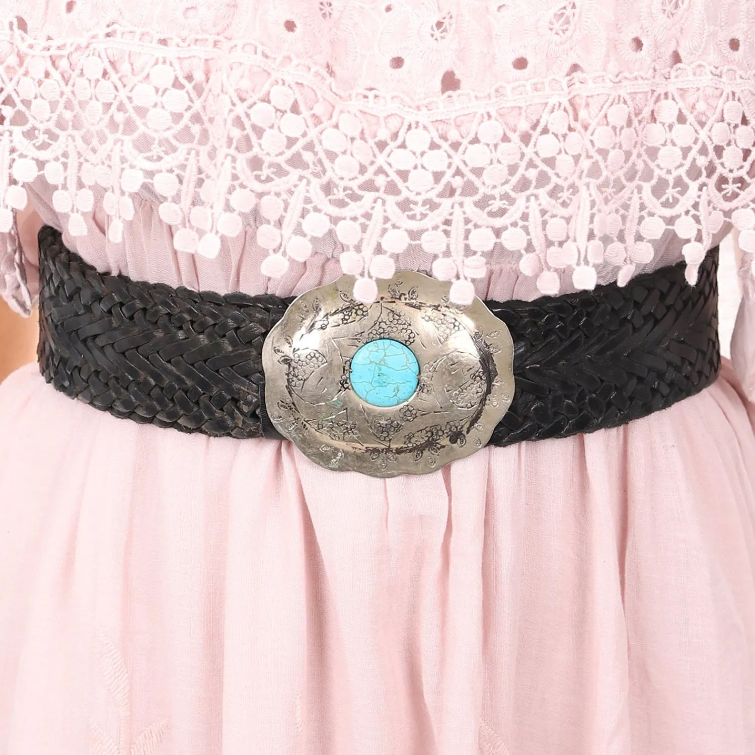 Clearance Western Styled Leather Belt | Black Belts