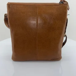New Zip Front Cross Over Bag - Tan - ML21 Handbags